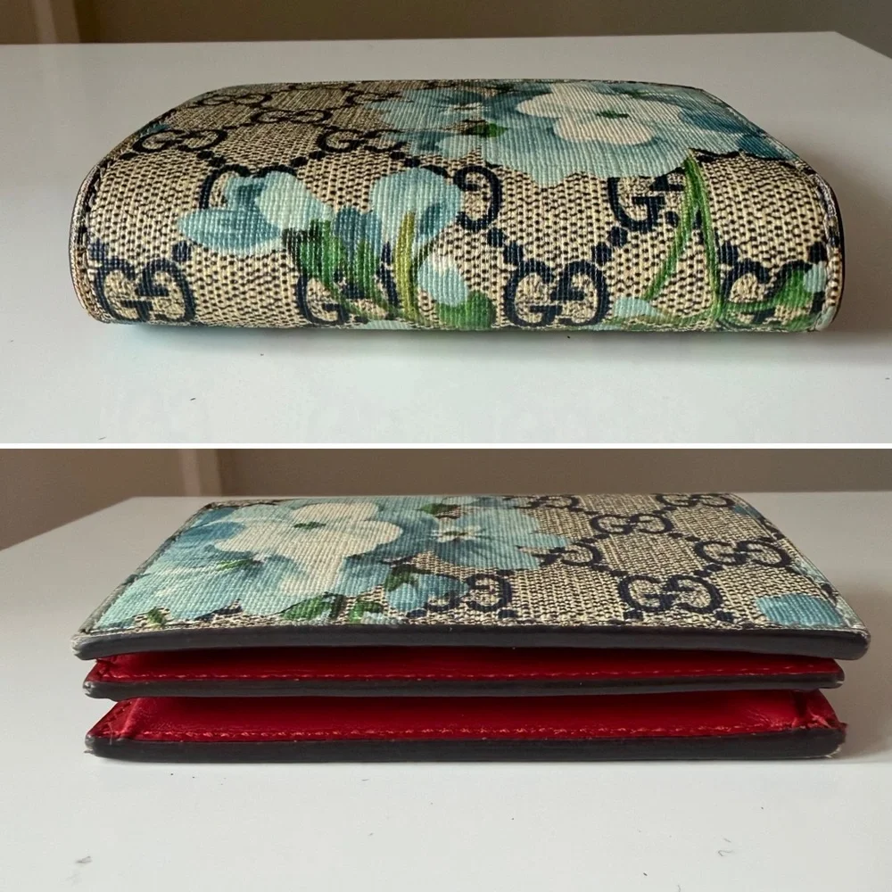 Gucci GG Blooms Supreme Compact Wallet – Red Leather Interior - Picture 4 of 11